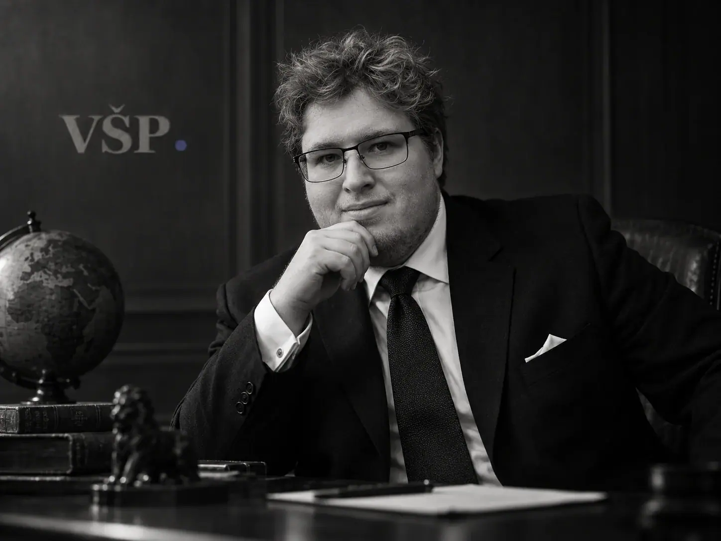 Vilém Štěpán Prokopík u psacího stolu